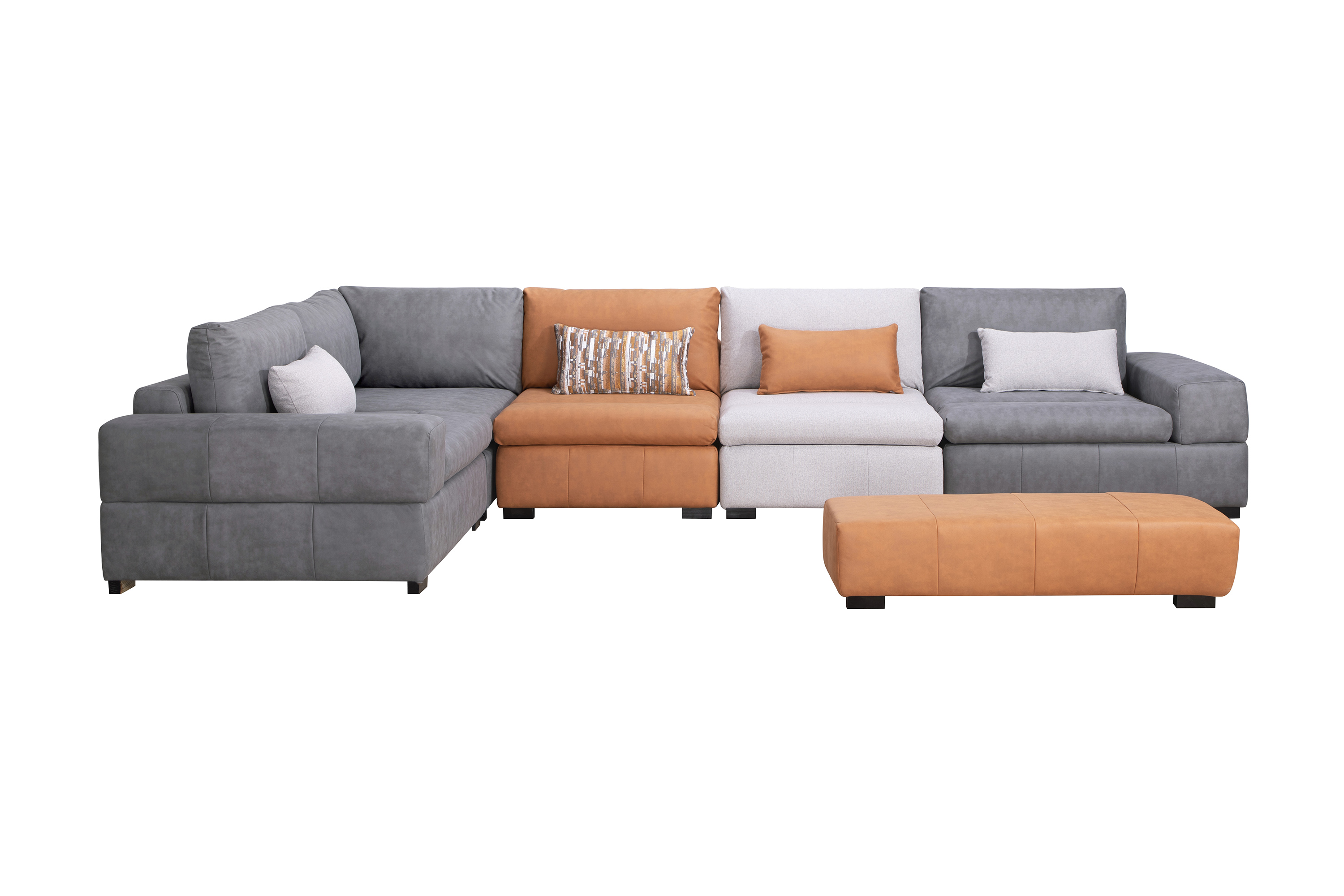 优家3x爱尔托软体沙发高密度海绵 科技布面料组合沙发3x