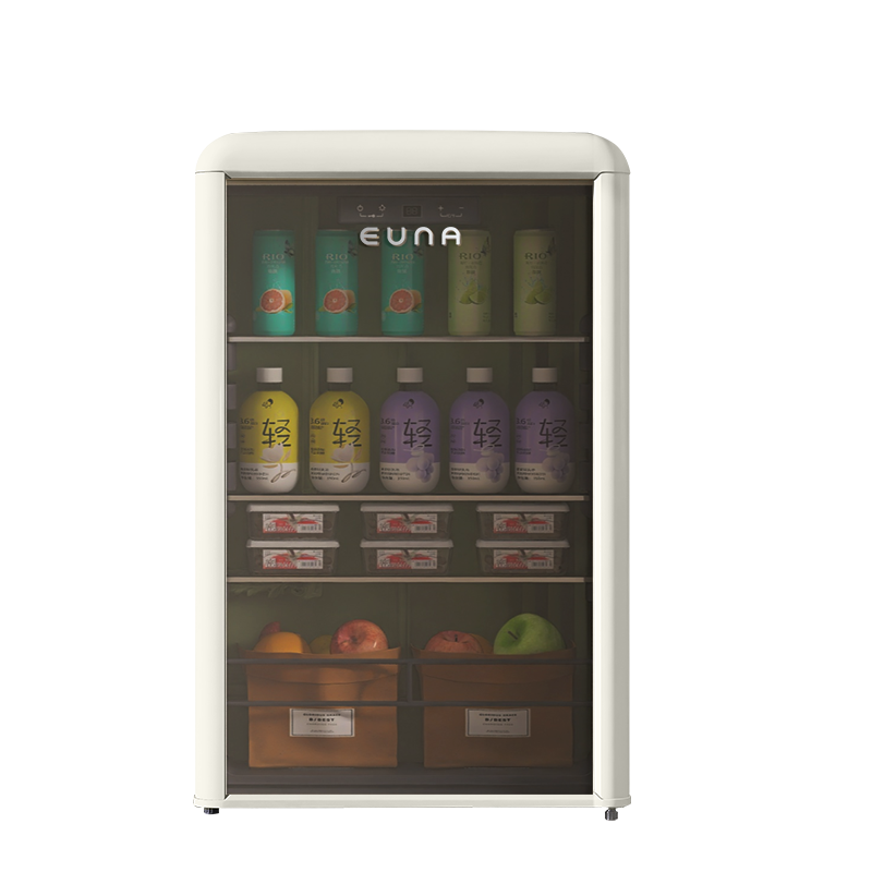 上样补贴产品✨ YNBX002 优诺（EUNA）冰吧饮料小冰箱 JCS-128C 奶油白
